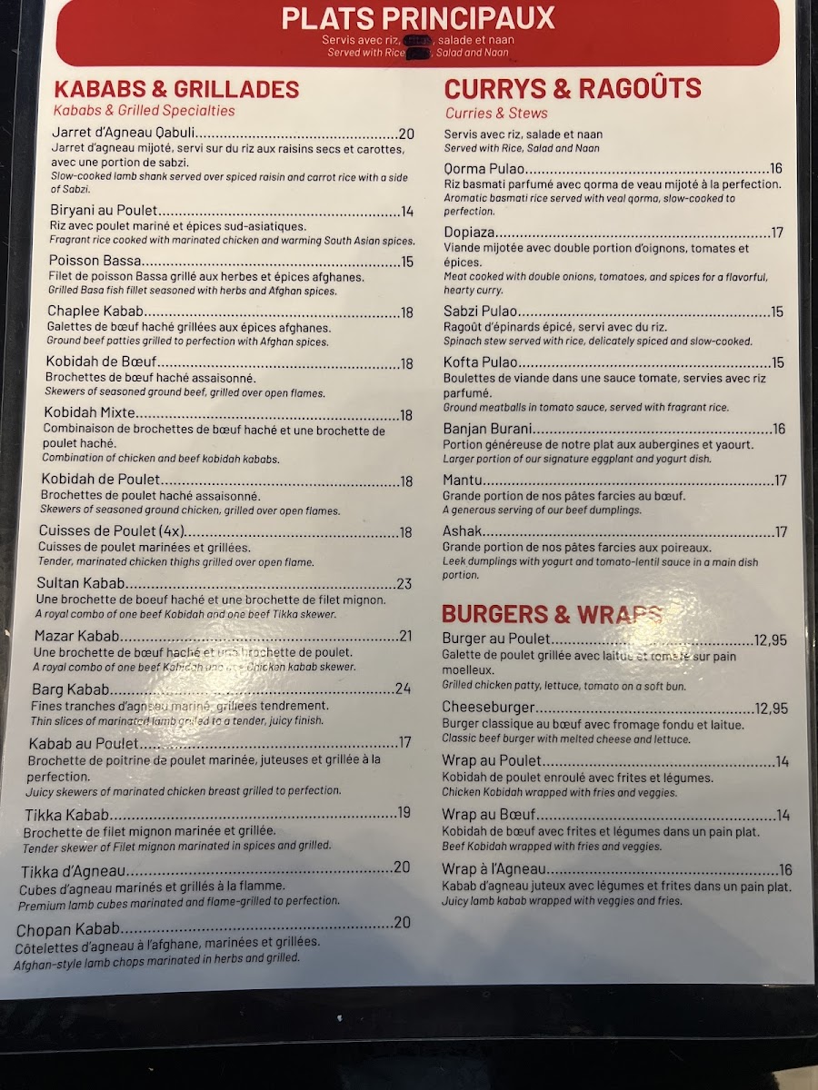 Naseeb Kabab Menu - Image 1